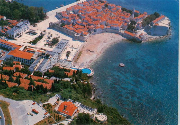 Budva Montenegro Fliegeraufnahme