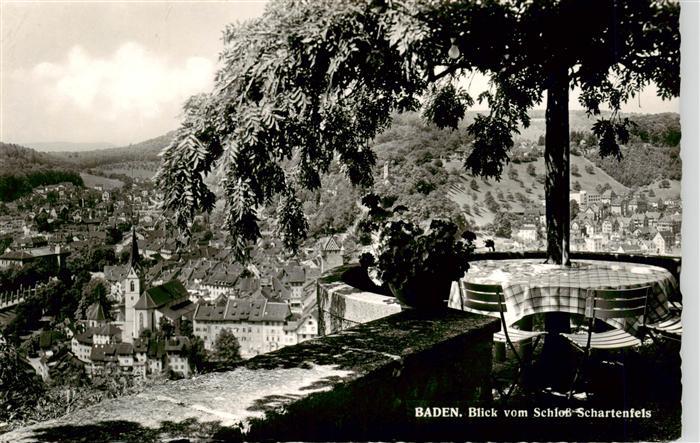 Baden  AG Blick vom Schloss Schartenfels