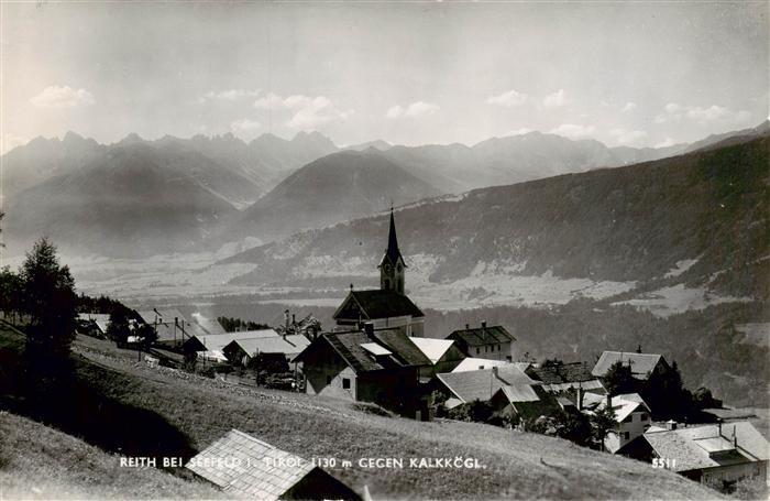 Reith Seefeld Tirol AT Panorama mit Kalkkoegl