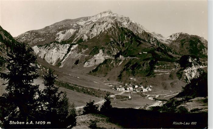 Stuben  Vorarlberg Tirol AT Fliegeraufnahme