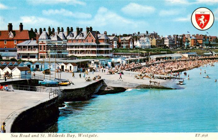 Westgate -on-Sea Thanet Kent UK Sea Road and St Mildreds Bay