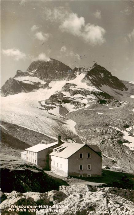 Wiesbadener Huette 3316m Wiesbadnerhuette Montafon AT Alpengasthof Zeint Piz Bui