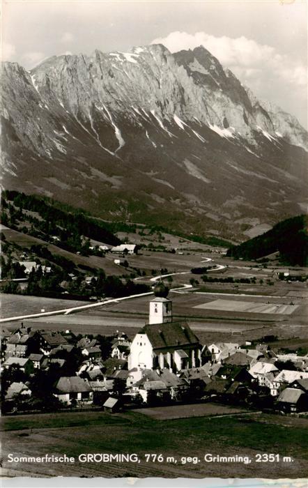 Groebming Steiermark AT Fliegeraufnahme mit Grimming