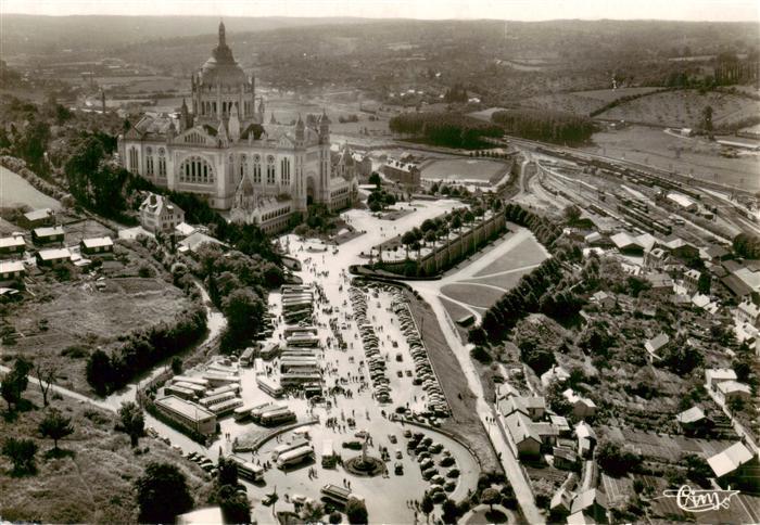 Lisieux 14 Calvados La Basilique et l’Esplanade Vue aerienn