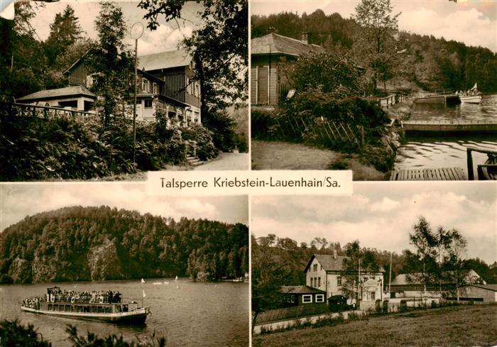 Talsperre Kriebstein Lauenhain Teilansichten Fahrgastschiff