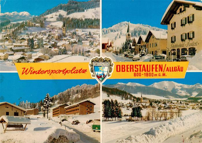 Oberstaufen Oberallgaeu Bayern Panorama Ortspartien