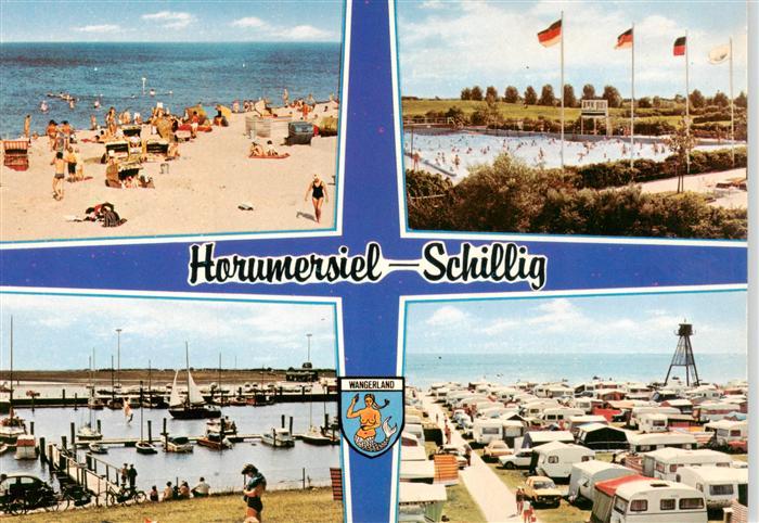 Schillig Horumersiel Nordseebad Strandpartie Freibad Yachthafen Campingplatz