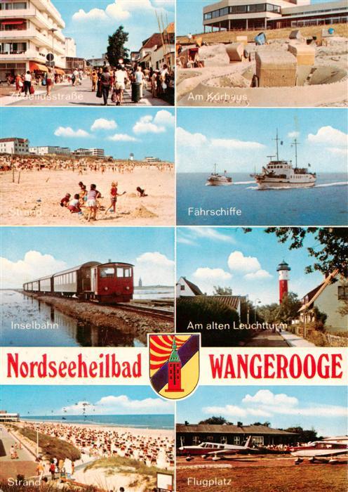 Wangerooge Wangeroog Nordseebad Zedeliusstrasse Am Kurhaus Strand Faehrschiffe I