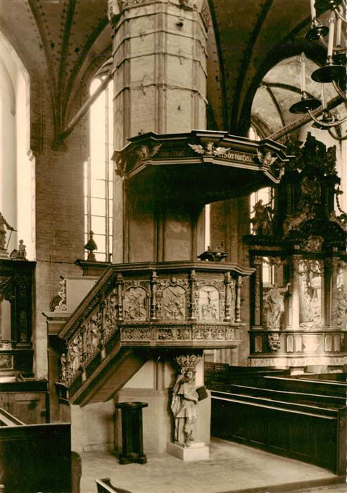 STRALSUND MVP St Nikolaikirche Kanzel