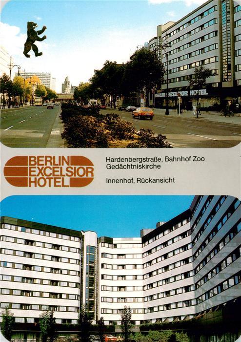 BERLIN  CITY Herdenbergstr Bahnhof Zoo Gedaechtniskirche Hotel Excelsior
