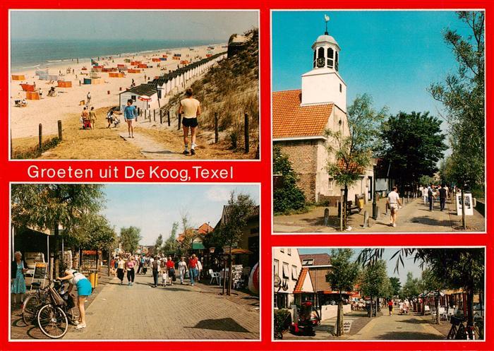 De Koog Texel NL Strand Promenade Kirche