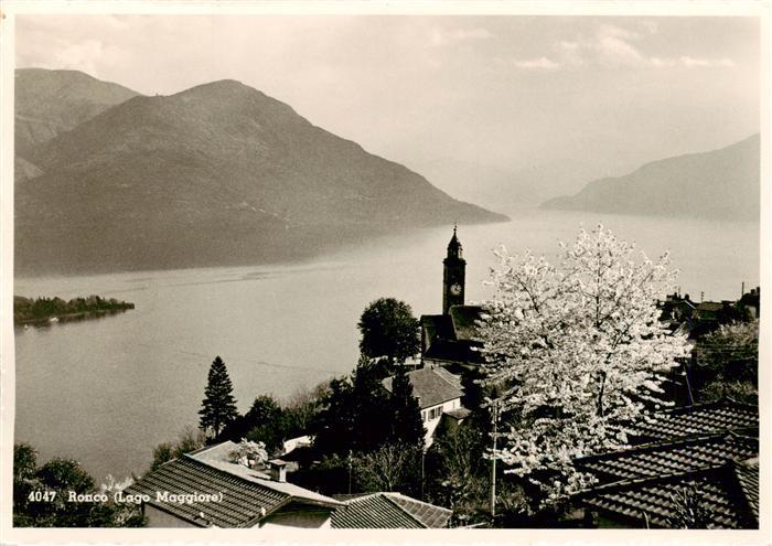 Ronco sopra Ascona Locarno TI Panorama mit Lago Maggiore
