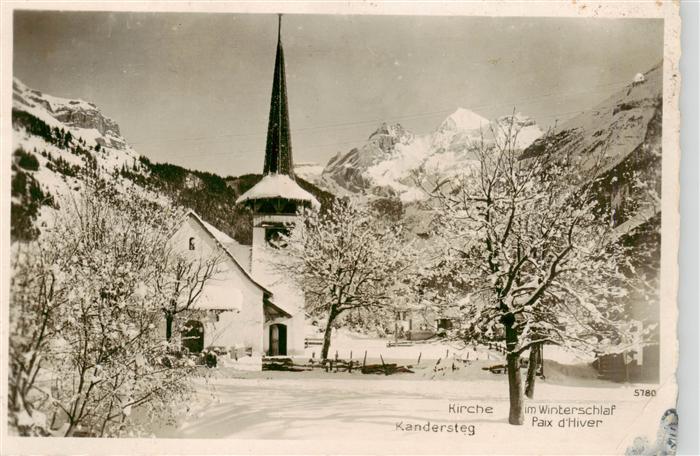Kandersteg BE Kirche im Winter