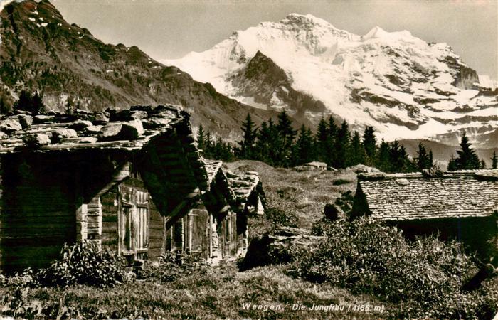 Wengen  BE mit Jungfrau