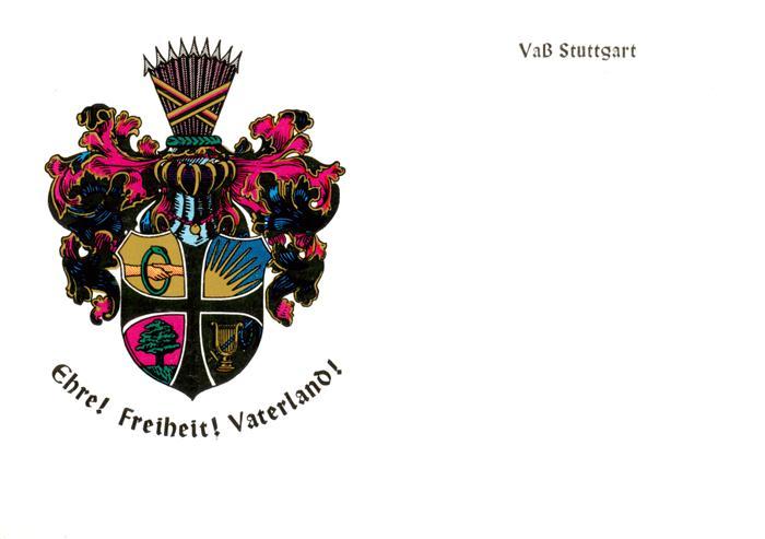 STUTTGART  CITY VaB Stuttgart Wappen der Burschenschaft