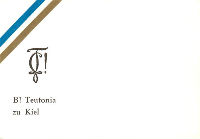 KIEL  CITY Teutonia zu Kiel