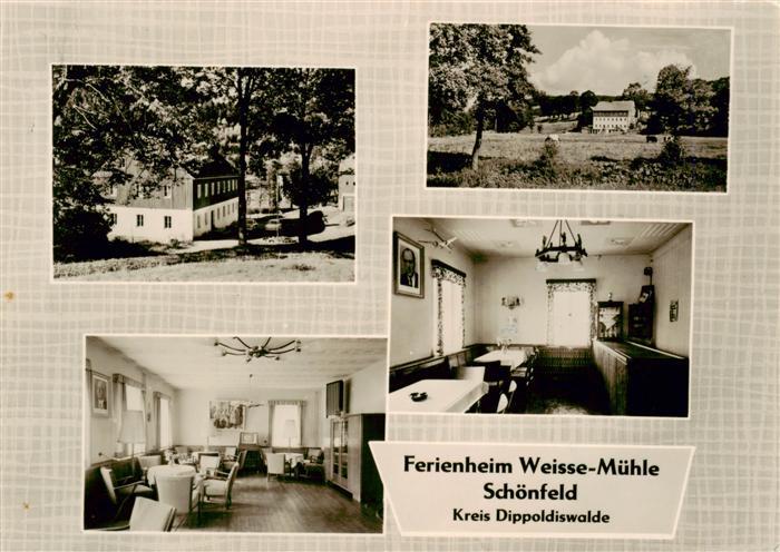 Schoenfeld Dippoldiswalde Osterzgebirge Ferienheim Weisse Muehle Panorama Gastra