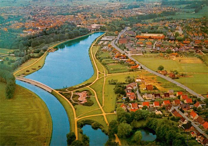Warendorf NRW Ems See Fliegeraufnahme