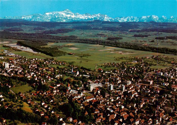 Weinfelden TG Blick zur Saentiskette Fliegeraufnahme