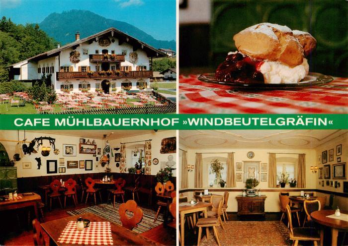 Ruhpolding Bayern Cafe Muehlbauernhof Windbeutelgraefin Gastraeume