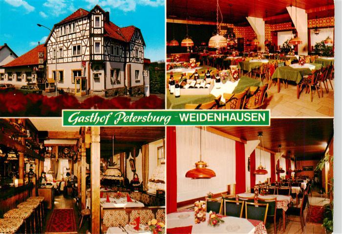 Weidenhausen Gladenbach Salzboedetal Gasthof Petersburg Gastraeume Bar