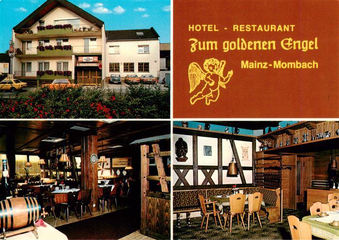 Mombach Mainz Rhein Hotel Restaurant Zum goldenen Engel Gastraeume