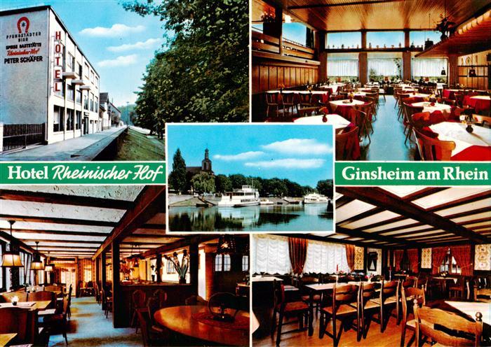 Ginsheim Mainz Hotel Rheinischer Hof Gastraeume Rheinpartie