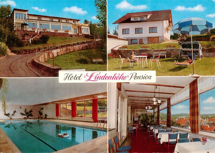Fraenkisch-Crumbach Hotel Lindenhoehe Pension Hallenbad Gastraum