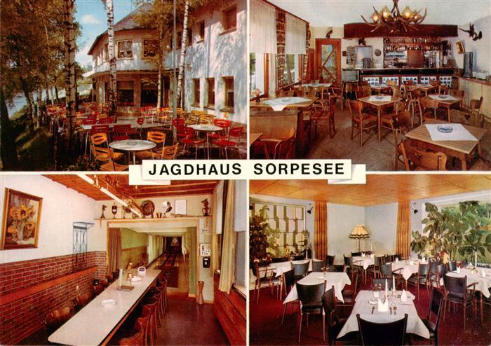 Langscheid Sorpesee Cafe Restaurant Jagdhaus Gastraeume Kegelbahn