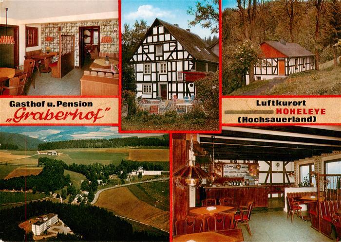 Hoheleye Gasthof Pension Graberhof Gastraeume Fliegeraufnahme