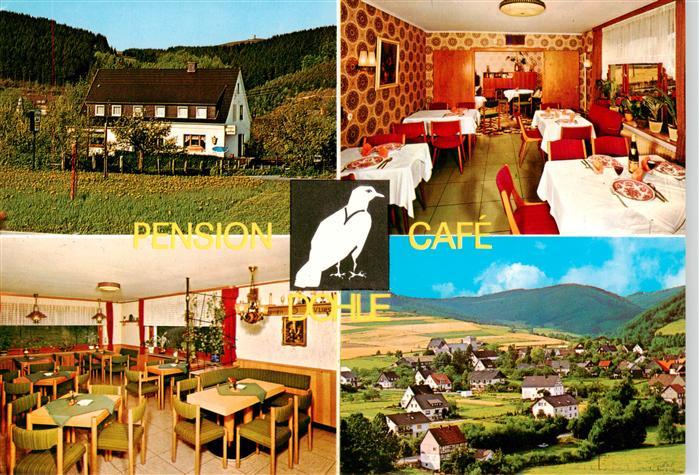 Liesen Hallenberg Hochsauerland Pension Cafe Dohle Gastraeume Panorama