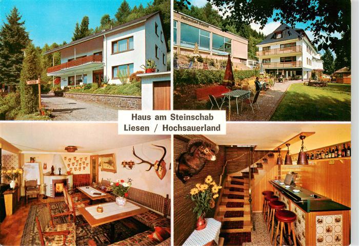 Liesen Hallenberg Hochsauerland Haus am Steinschab Park Gastraum Bar Treppe