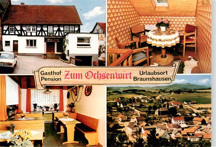 Braunshausen Sauerland Gasthof Pension Zum Ochsenwirt Gaststuben Fliegeraufnahme