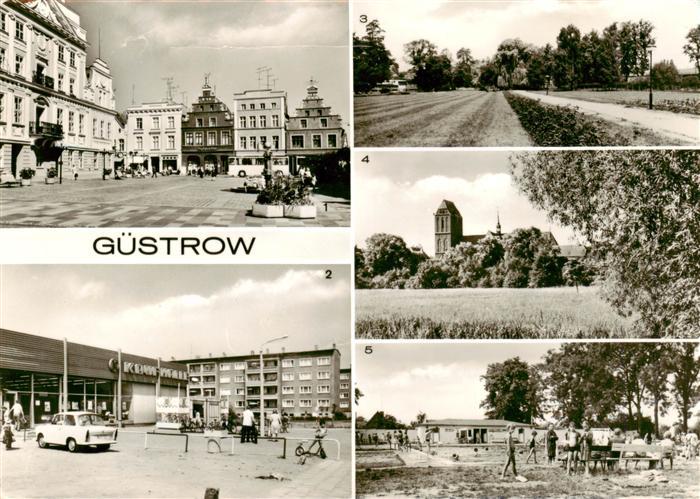 Guestrow Mecklenburg Vorpommern Markt Konsum Kaufhalle Elisabethstrasse Rosengar