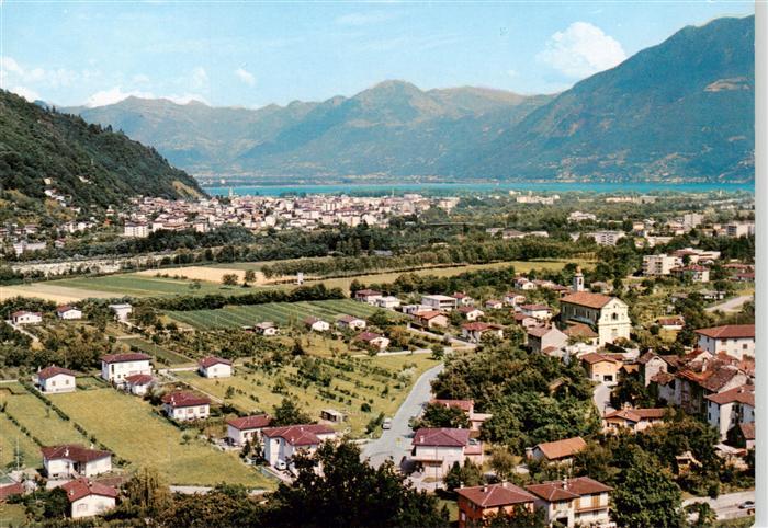 Losone TI Blick nach Locarno