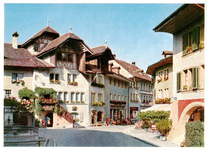 Murten Morat FR Ortspartie