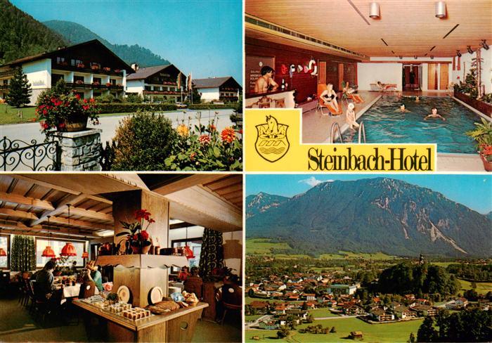 Ruhpolding Bayern Steinbach Hotel Gaststube Hallenbad Panorama