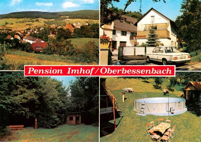 Oberbessenbach Pension Imhof Panorama Blockhaus Swimmingpool