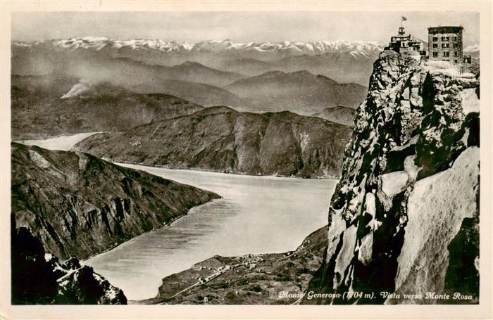 Monte-Generoso 1704m Lugano TI Vista verso Monte Rosa