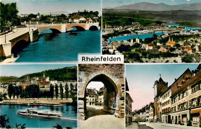 Rheinfelden AG Panorama Teilansichten Stadttor Rheinbruecke