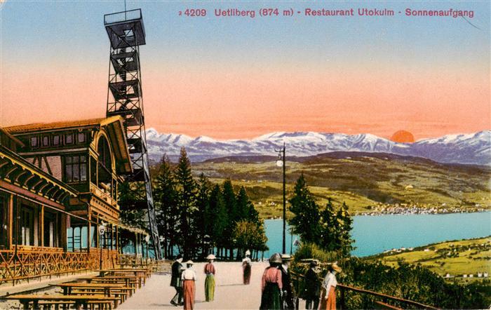 Uetliberg ueetliberg ZH Restaurant Utokulm Sonnenaufgang