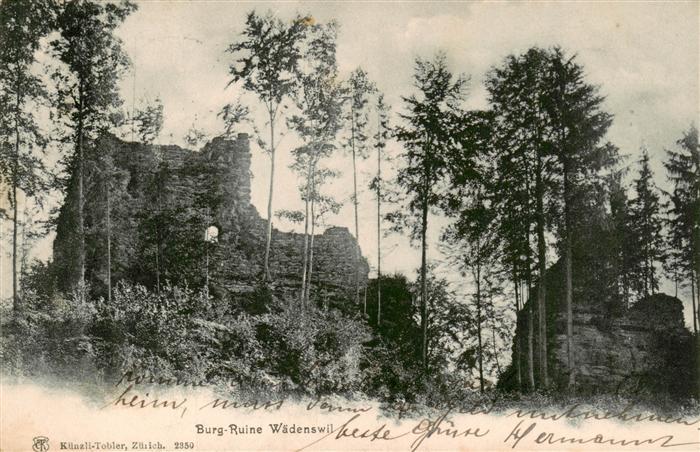 Waedenswil Waedensweil ZH Burg Ruine Waedenswil