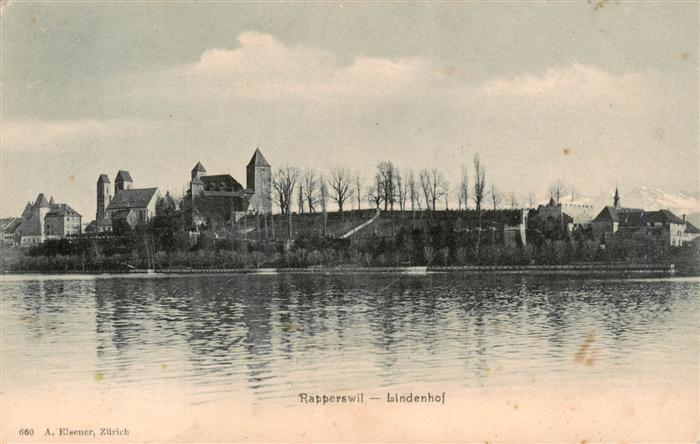 Rapperswil BE mit Schloss und Lindenhof