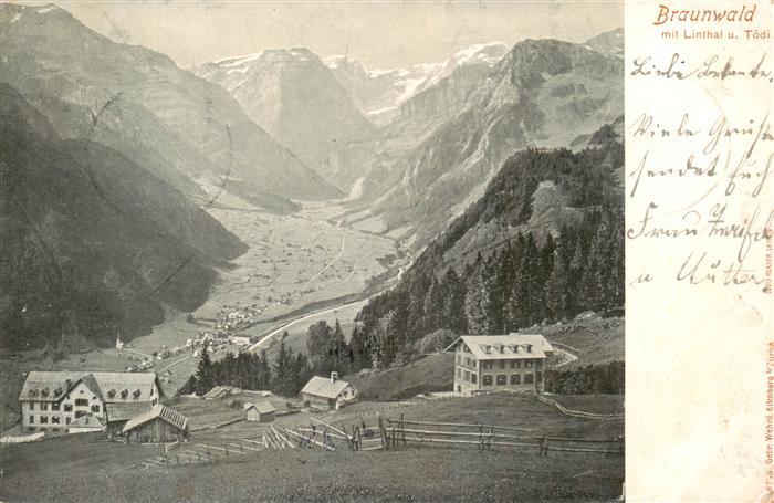 Braunwald GL mit Linthal und Toedi