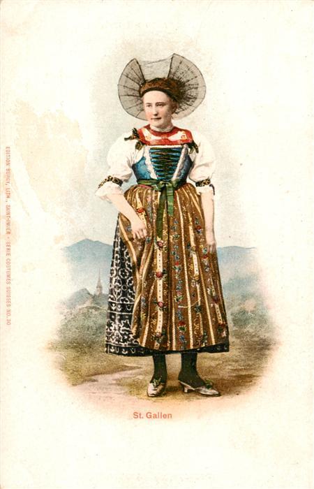 St Gallen SG Frau in Landestracht