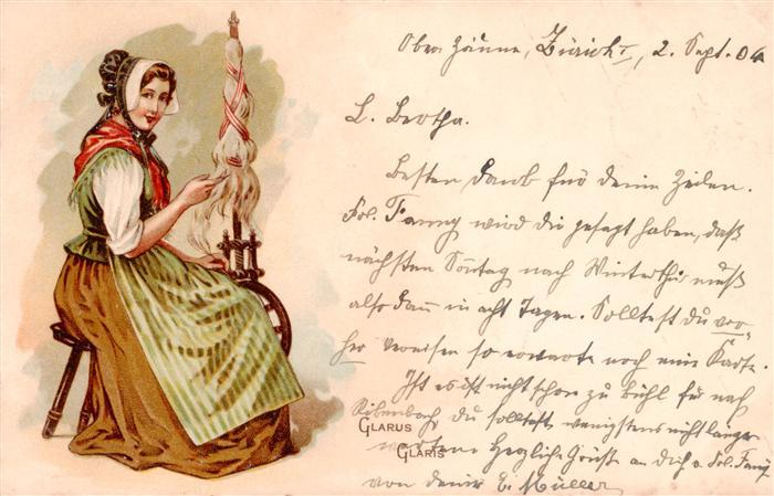 Glarus GL Weberin in Landestracht