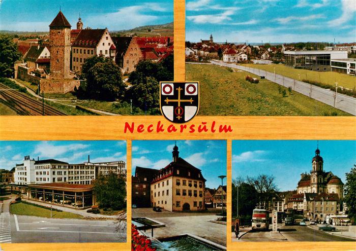 Neckarsulm Kirche Ortsansichten Schloss
