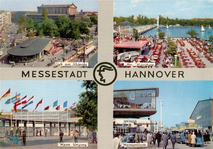 HANNOVER  CITY Cafe am Kroepcke Am Maschsee Messe Eingang Messegelaende