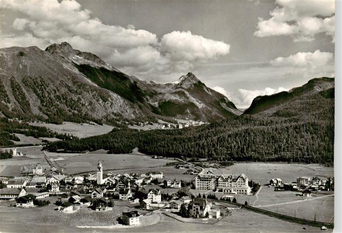 Celerina GR Oberengadin Fliegeraufnahme