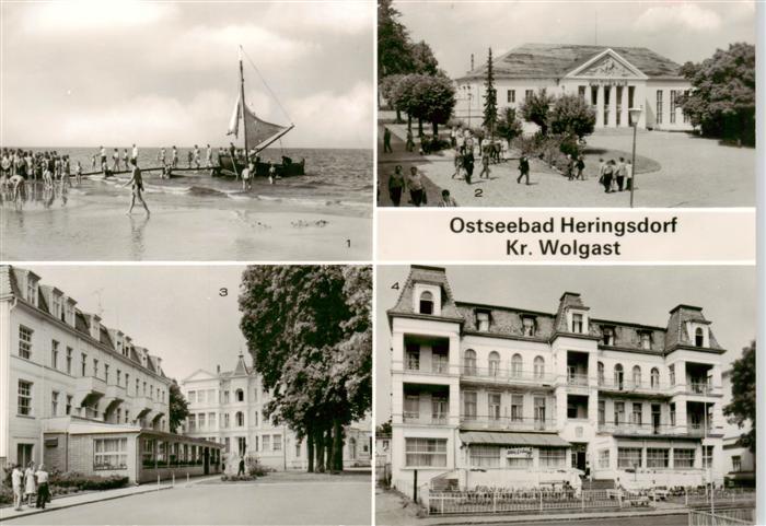 Heringsdorf  Ostseebad Usedom Strand Kulturhaus Am Markt FDGB Erholungsheim Gius